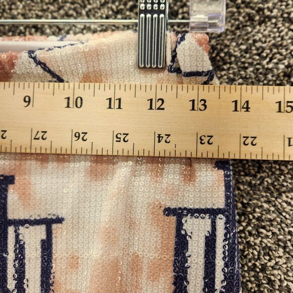 M Officer size 1 juniors sequined knee lengthed straight pencil skirt - Picture 3 of 7